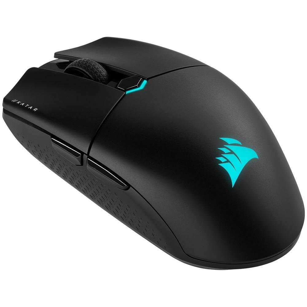 Mouse Gamer Corsair Katar Elite Wireless, RGB, 26000 DPI, 6 Botões, Preto - CH-931C111-NA Mouse Gamer Corsair Katar Elite Wireless, RGB, 26000 DPI, 6 Botões, Preto - CH-931C111-NA