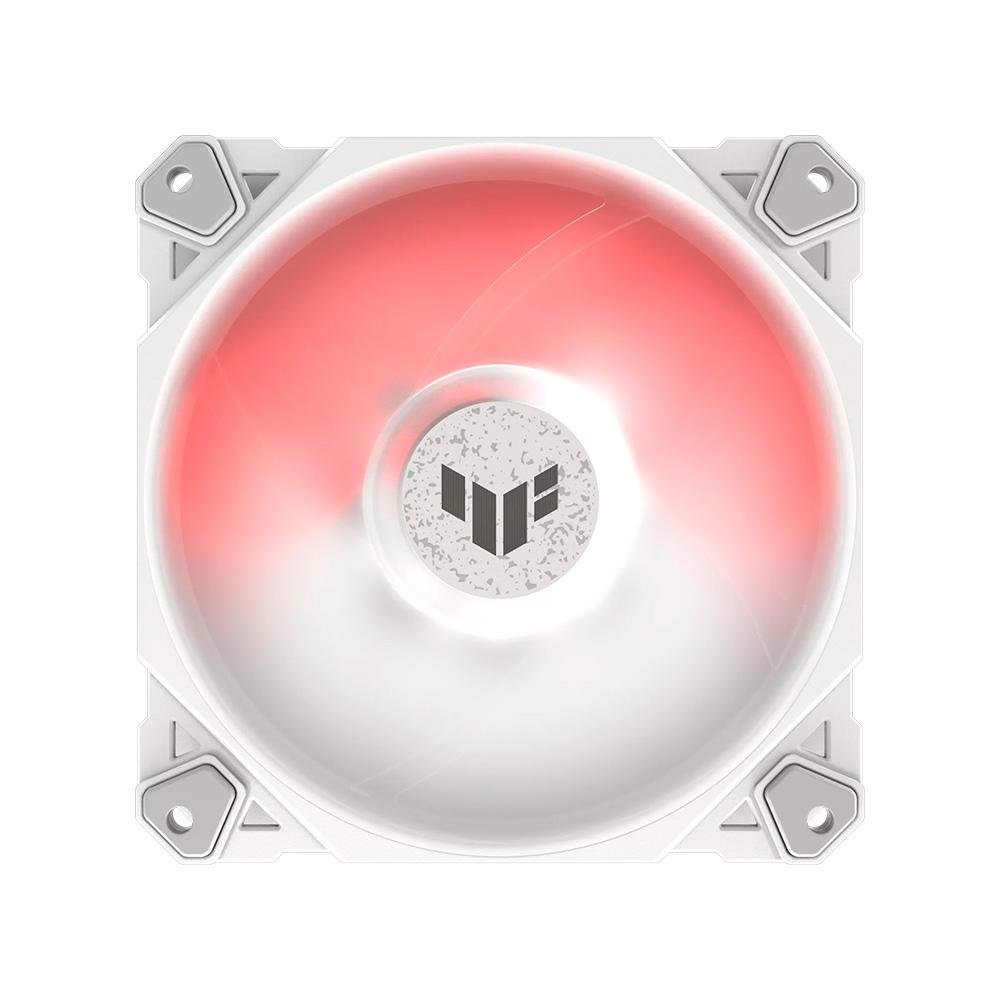 Kit com 3 Ventoinhas ASUS Tuf Gaming TF120, 120mm, ARGB, Branco - 90DA0033-B00030