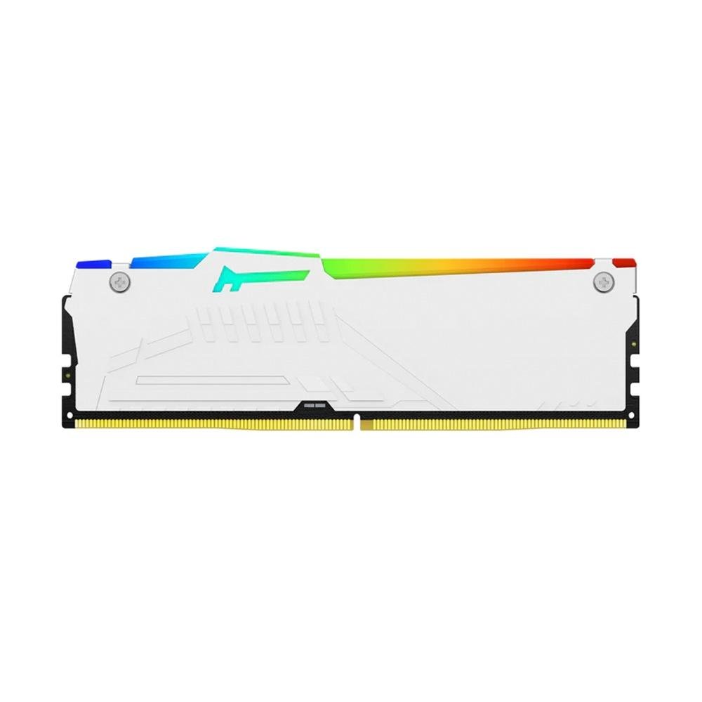 Memória RAM Kingston Fury Beast, RGB, 32GB, 5200MHz, DDR5, CL36, Branco - KF552C36BWEA-32