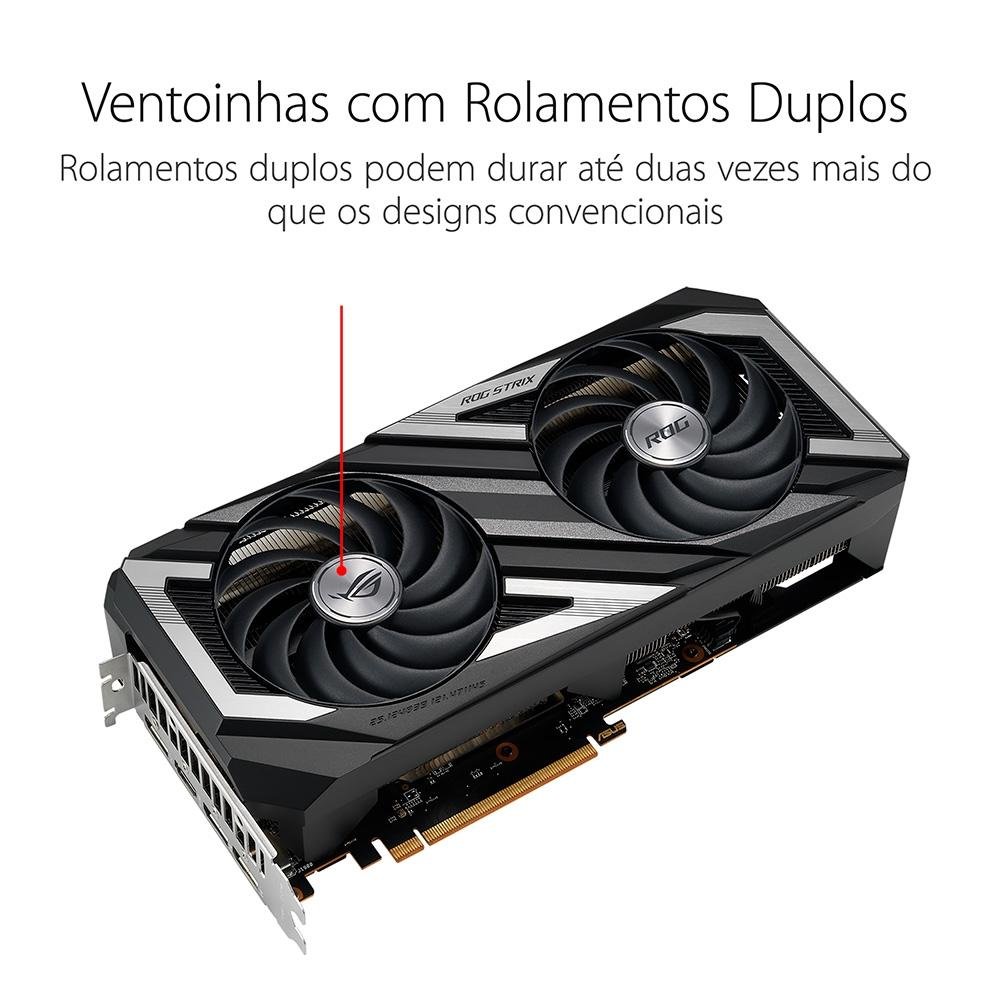 Placa de Vídeo RX 7600 ROG STRIX Gaming | KaBuM!
