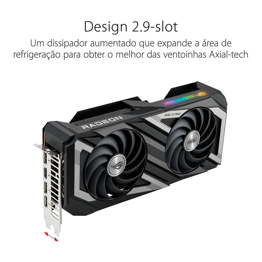 Placa de Vídeo RX 7600 ROG STRIX Gaming | KaBuM!