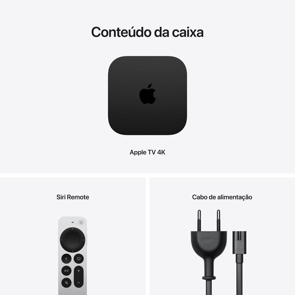 Apple TV 4K 3ª Geração, Wi-Fi, Ethernet 128GB - MN893BZ/A