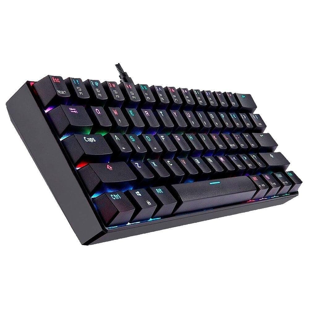 Teclado Mecânico Gamer Motospeed, RGB, Switch Red, Anti-ghosting, ANSI, Preto - CK61 Teclado Mecânico Gamer Motospeed, RGB, Switch Red, Anti-ghosting, ANSI, Preto - CK61