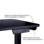 Mesa Office KABUM! TECH DT900, Preta com Regulagem de Altura Automática, Memorização 4 Usuários, Anti Esmagamento - KTDT900PT