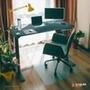 Mesa Office KABUM! TECH DT900, Preta com Regulagem de Altura Automática, Memorização 4 Usuários, Anti Esmagamento - KTDT900PT