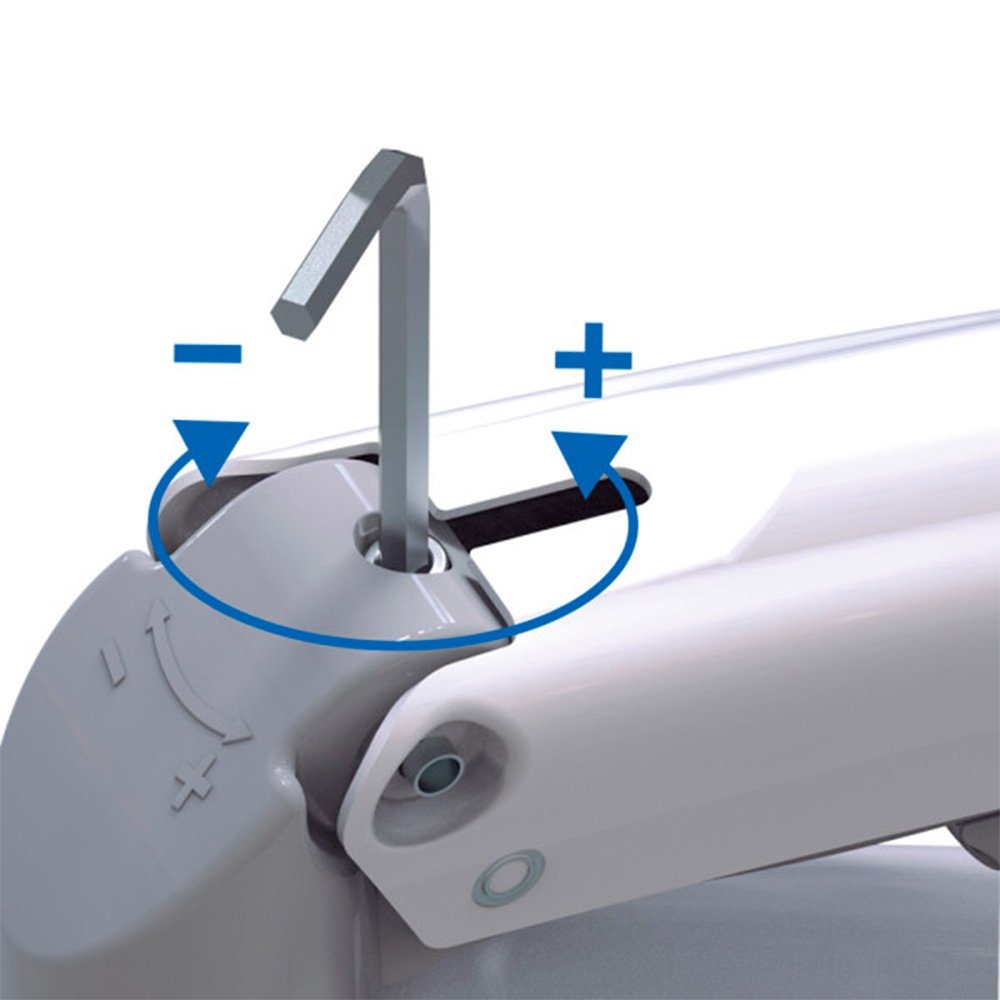 Suporte de Mesa Articulado para Monitor de 17" a 35" ELG, com Pistão a Gás, Branco - F80W