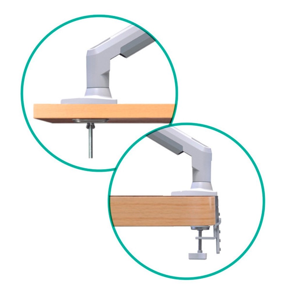 Suporte de Mesa Articulado para Monitor de 17" a 35" ELG, com Pistão a Gás, Branco - F80W