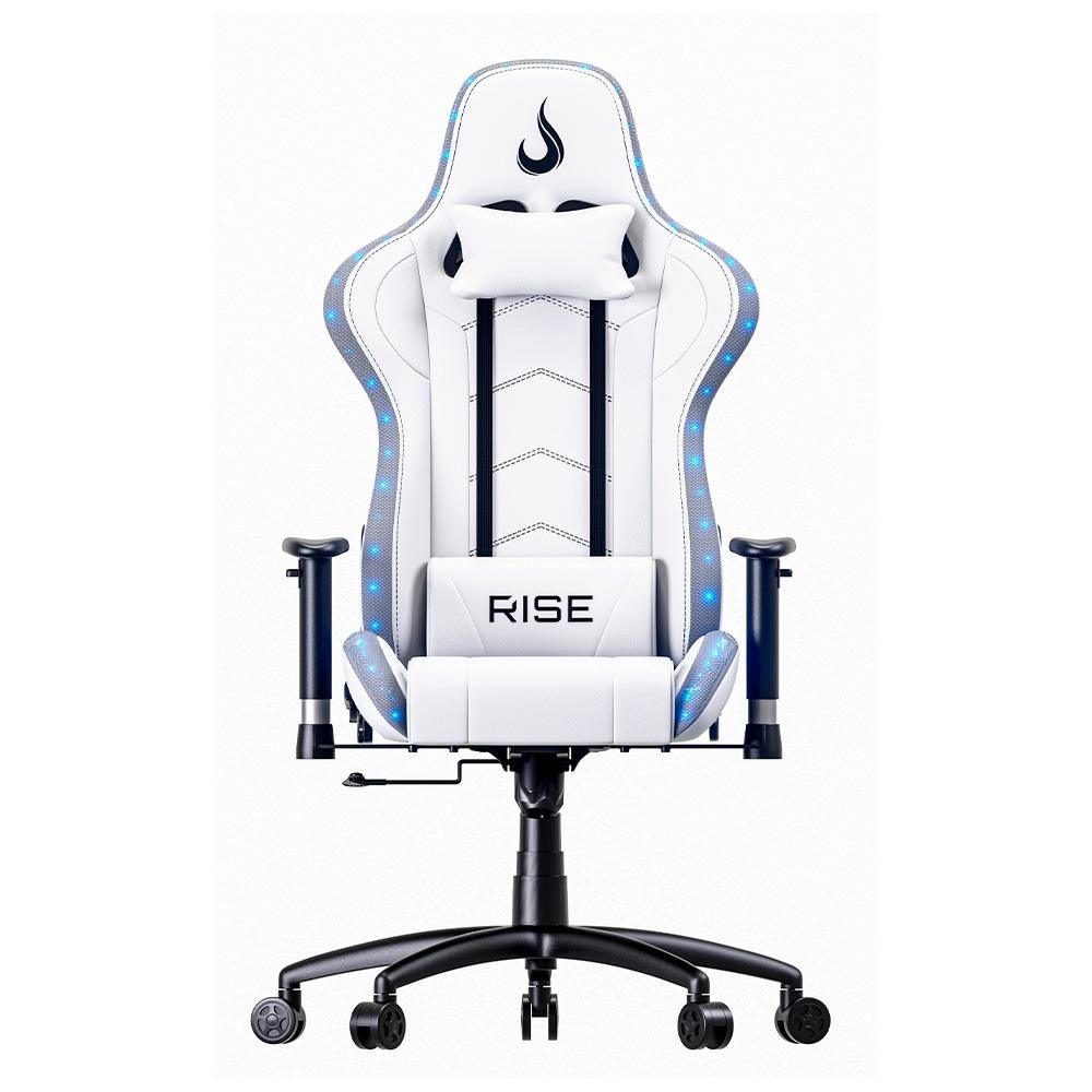 Cadeira Gamer Rise Mode Z6, Ângulo Ajustável, Braço 2D, ARGB, Branco - RM-CG-06-BW-RGB - view 2