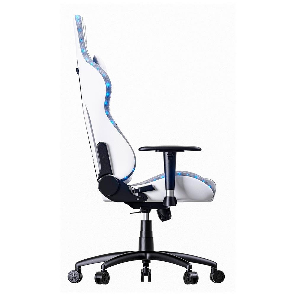 Cadeira Gamer Rise Mode Z6, Ângulo Ajustável, Braço 2D, ARGB, Branco - RM-CG-06-BW-RGB - view 10