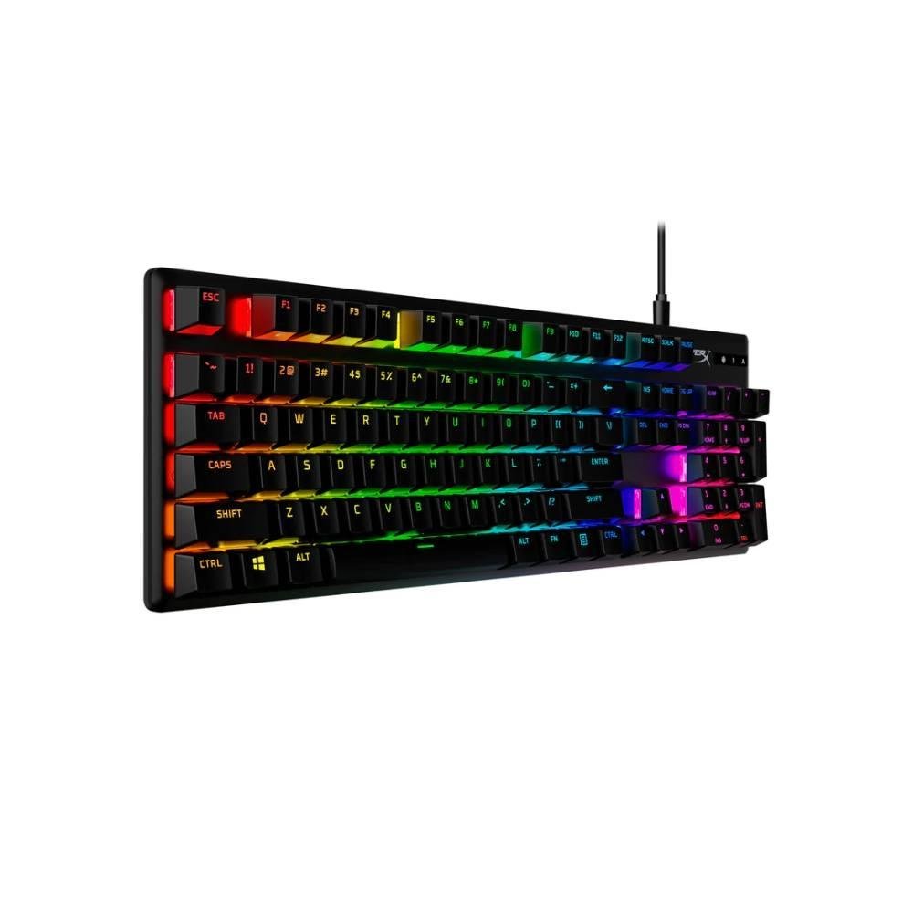 Teclado Mecânico Gamer HyperX Alloy Origins PBT, RGB, Switch Blue, ABNT2 - 639N4AA#AC4