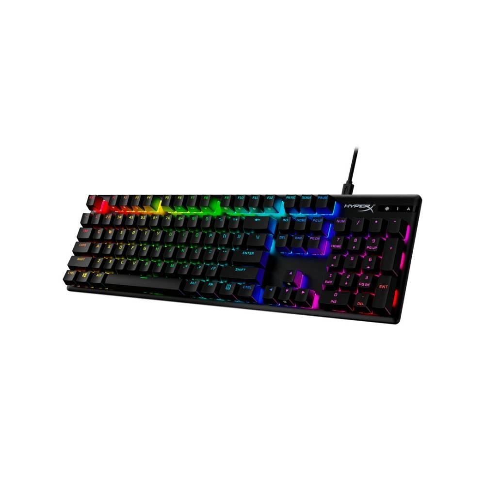 Teclado Mecânico Gamer HyperX Alloy Origins PBT, RGB, Switch Blue, ABNT2 - 639N4AA#AC4