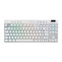 Teclado Gamer Sem Fio Logitech G Pro X com design TKL, Layout US, RGB LIGHTSYNC e Switch Exclusivo GX Brown Tactile, Branco - 920-012143