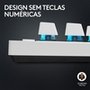 Teclado Gamer Sem Fio Logitech G Pro X com design TKL, Layout US, RGB LIGHTSYNC e Switch Exclusivo GX Brown Tactile, Branco - 920-012143