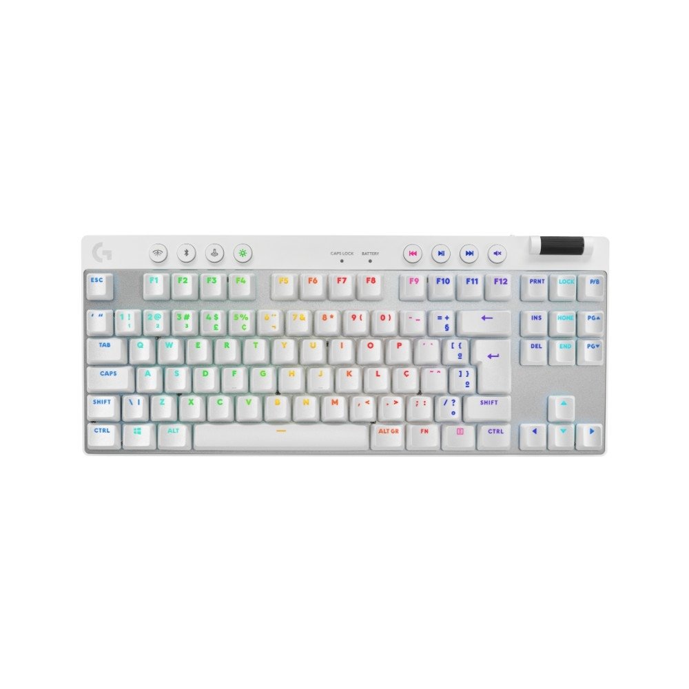 Teclado Logitech G Pro X TKL Branco | KaBuM!
