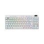 Teclado Gamer Sem Fio Logitech G Pro X com design TKL, Layout US, RGB LIGHTSYNC e Switch Exclusivo GX Brown Tactile, Branco - 920-012143