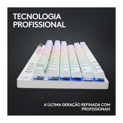 Teclado Logitech G Pro X TKL Branco | KaBuM!