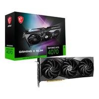 Placa de Vídeo RTX 4070 Gaming X Slim 12G MSI NVIDIA GeForce 12GB GDDR6X G-Sync DLSS Ray Trancing