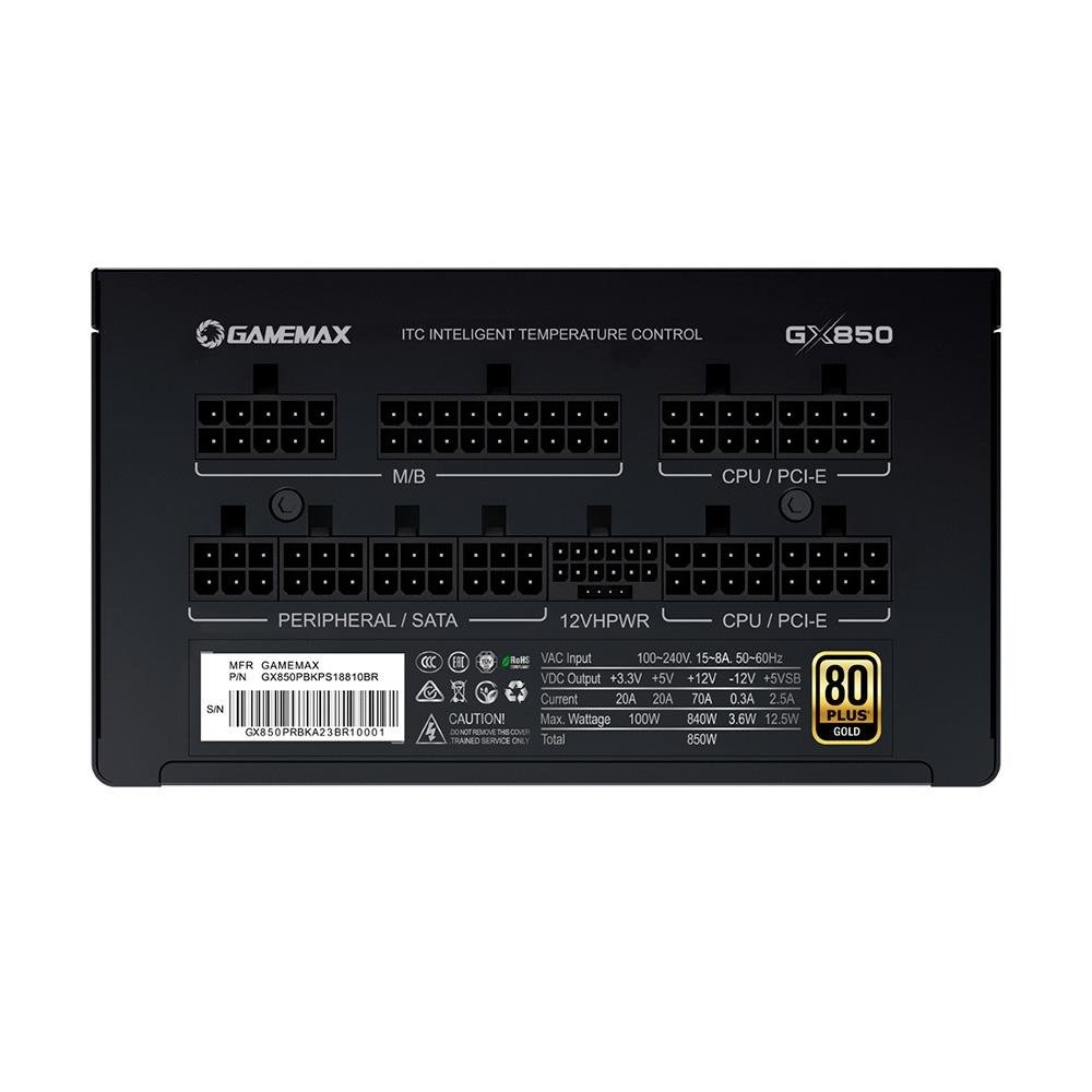 Fonte Gamemax GX850 PRO 850W | KaBuM!