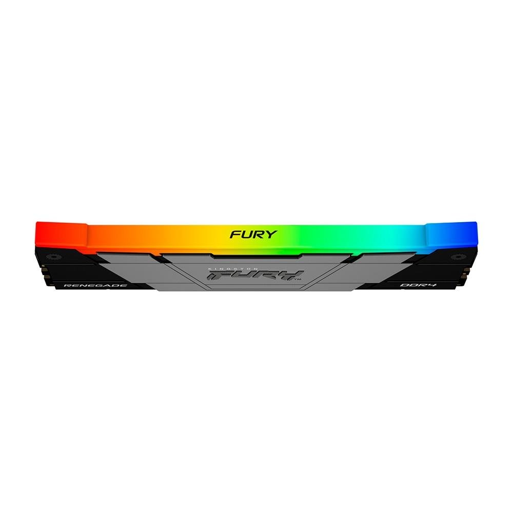Memória RAM Kingston Fury Renegade RGB, 16GB, DDR4, 3200MHz, CL16, Preto - KF432C16RB12A/16 Memória RAM Kingston Fury Renegade RGB, 16GB, DDR4, 3200MHz, CL16, Preto - KF432C16RB12A/16