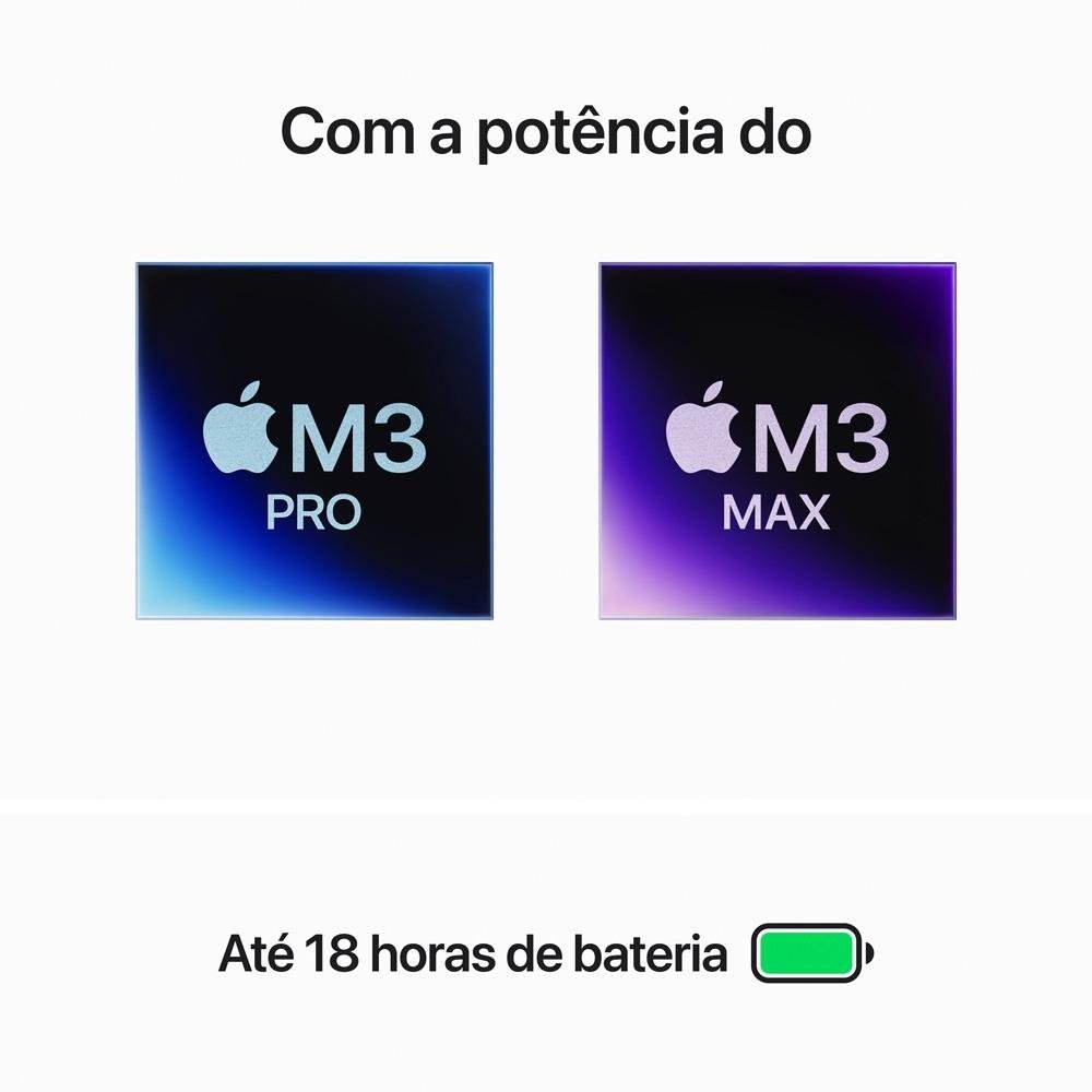 Notebook MacBook Pro Apple, Tela Retina 14
