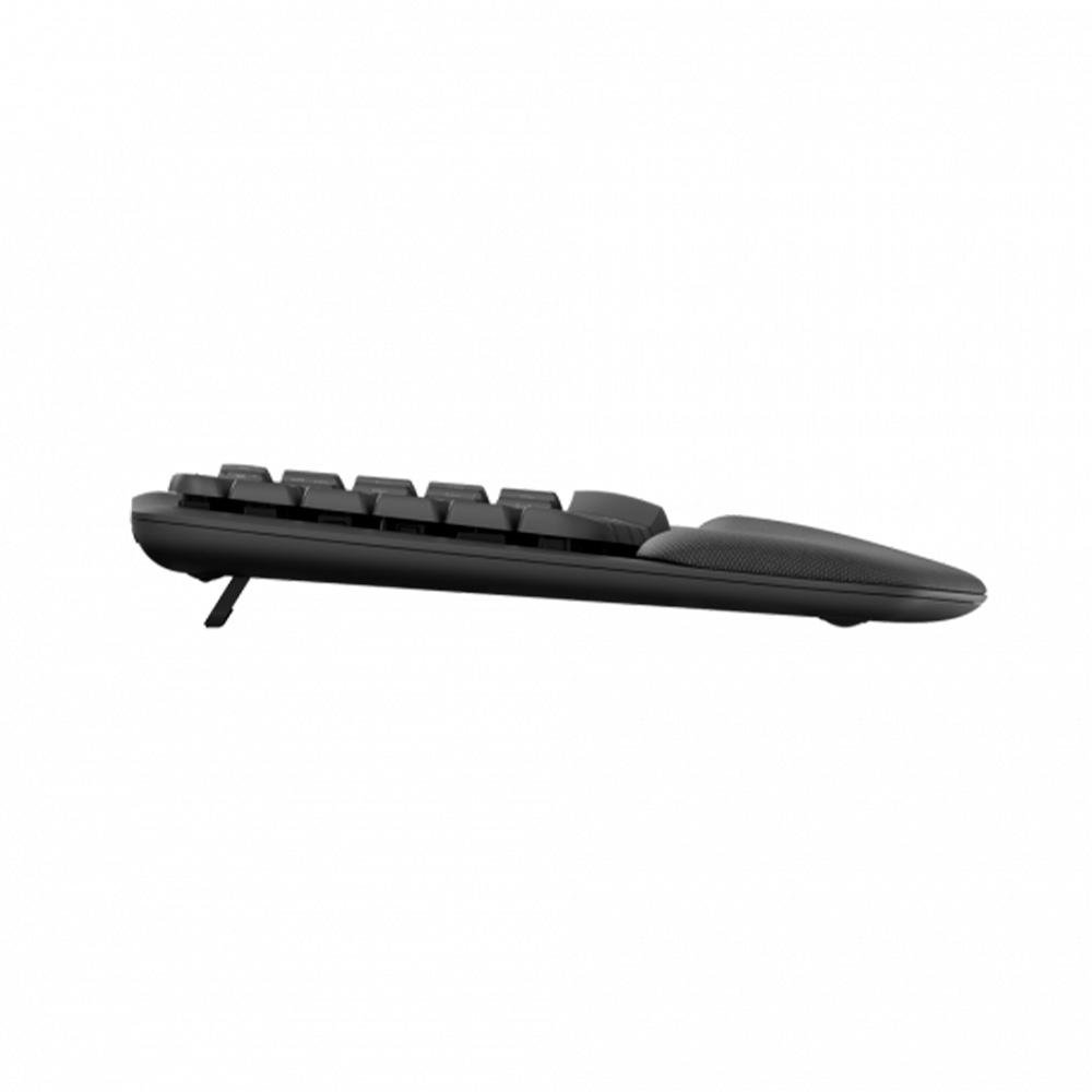 Logitech WAVE KEYS US配列 Teclado Ergonômico sem fio Logitech Wave Keys com Design Ondulado