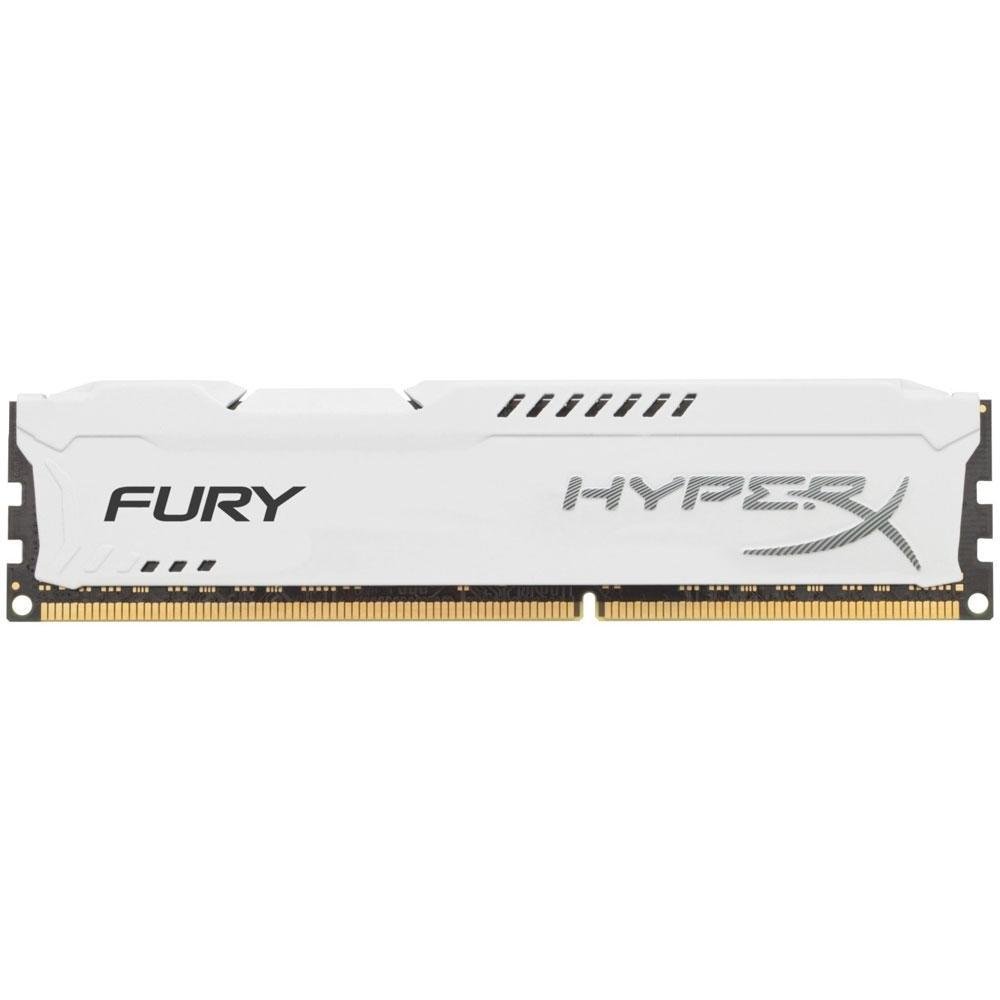 Memória RAM HyperX Fury, 4GB, 1866MHz, DDR3, CL10, Branco - HX318C10FW/4 Memória RAM HyperX Fury, 4GB, 1866MHz, DDR3, CL10, Branco - HX318C10FW/4