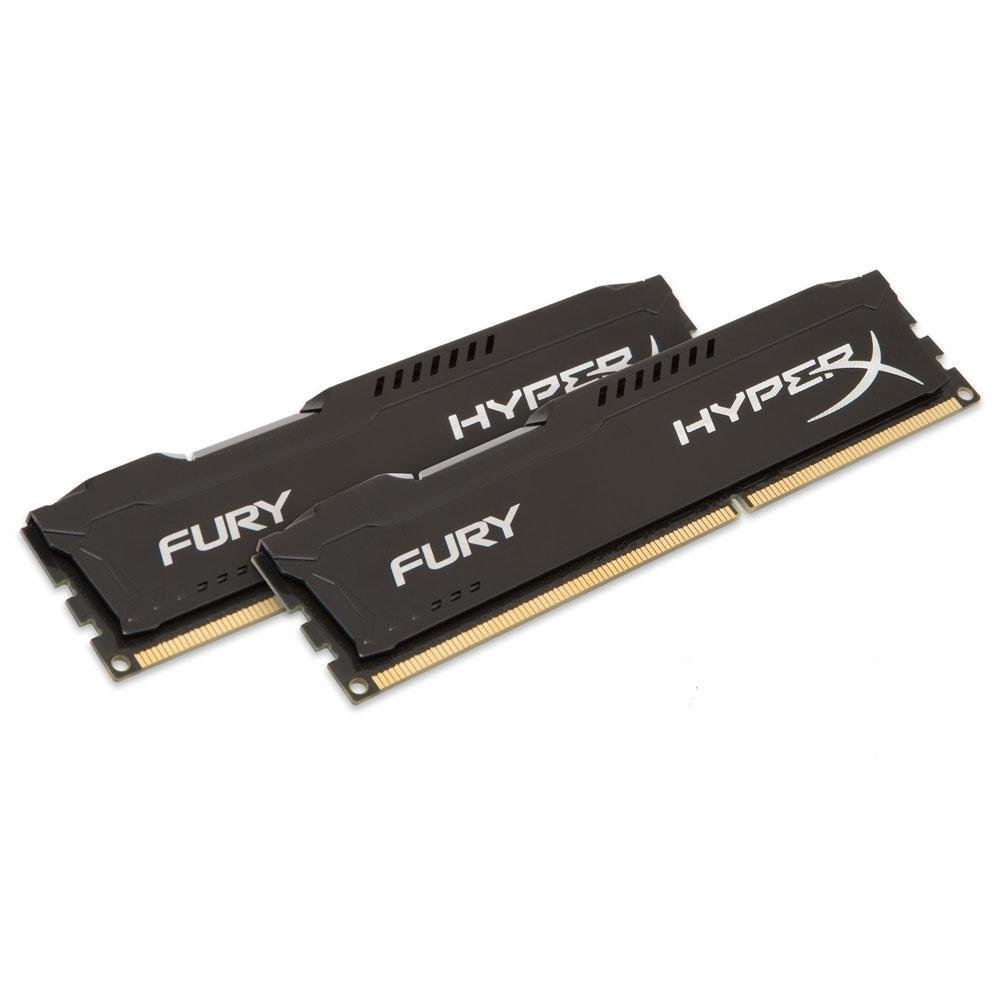 Memória Kingston HyperX FURY 16GB (2x8GB) 1600Mhz DDR3 CL10 Black Series - HX316C10FBK2/16 Memória Kingston HyperX FURY 16GB (2x8GB) 1600Mhz DDR3 CL10 Black Series - HX316C10FBK2/16