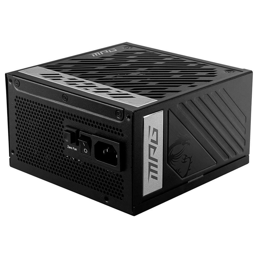 Fonte MSI MPG A1000GS Silent PCIE5 II, 1000W, 80 Plus Gold, Modular, PFC Ativo, Com Cabo, Preto - MPGA1000GSPCIE5IIS Fonte MSI MPG A1000GS Silent PCIE5 II, 1000W, 80 Plus Gold, Modular, PFC Ativo, Com Cabo, Preto - MPGA1000GSPCIE5IIS