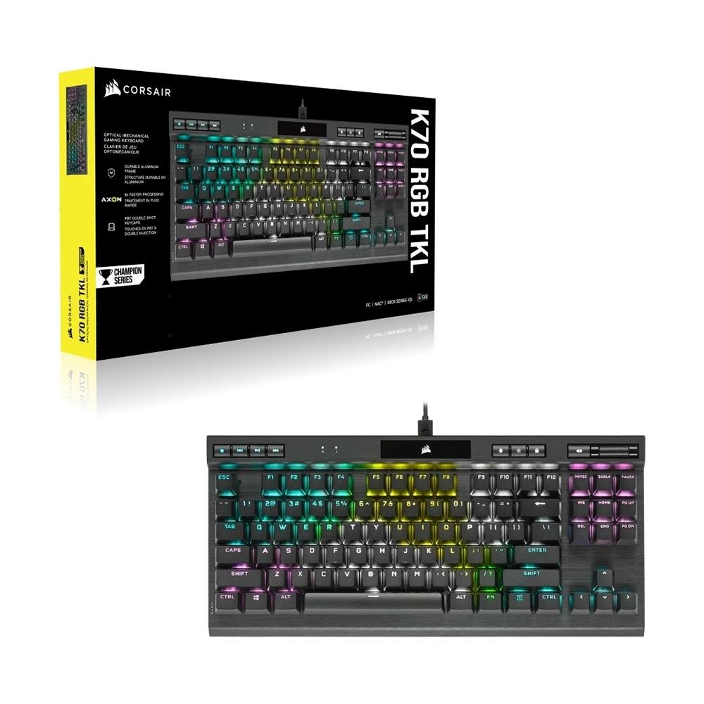 Teclado Mecânico Gamer Corsair K70 RGB | KaBuM!
