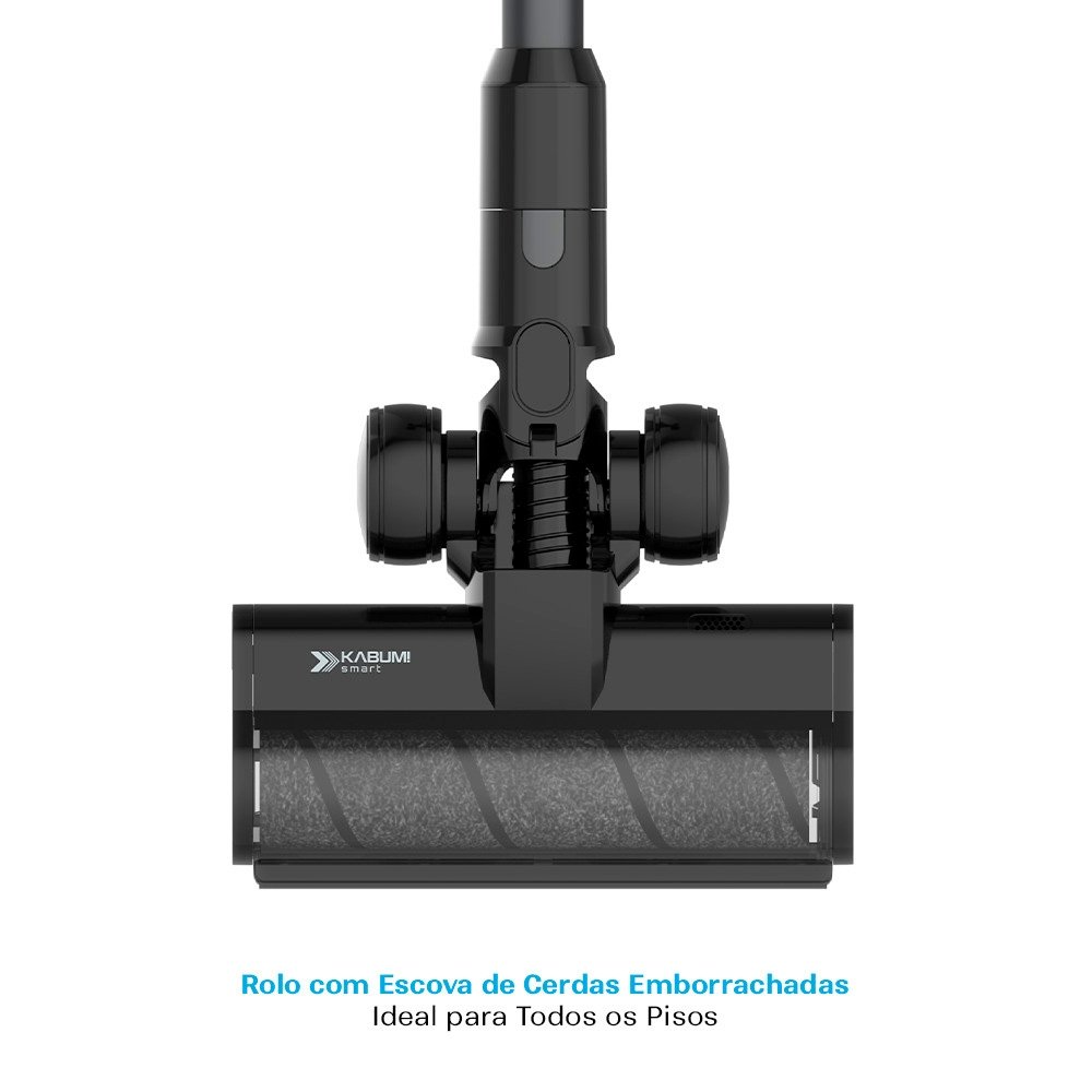 Aspirador de Pó Vertical Sem Fio KABUM! smart Lite, 2 em 1, 500W, Bivolt, 500ml, Preto - KSAV200PT Aspirador de Pó Vertical Sem Fio KABUM! smart Lite, 2 em 1, 500W, Bivolt, 500ml, Preto - KSAV200PT