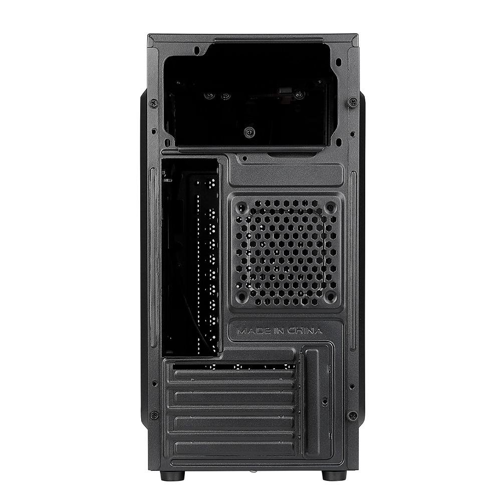 Gabinete Office Rise Mode X1 Black, Mini Tower, M-ATX, Sem FANs, Preto - RM-GA-OFX1-FB