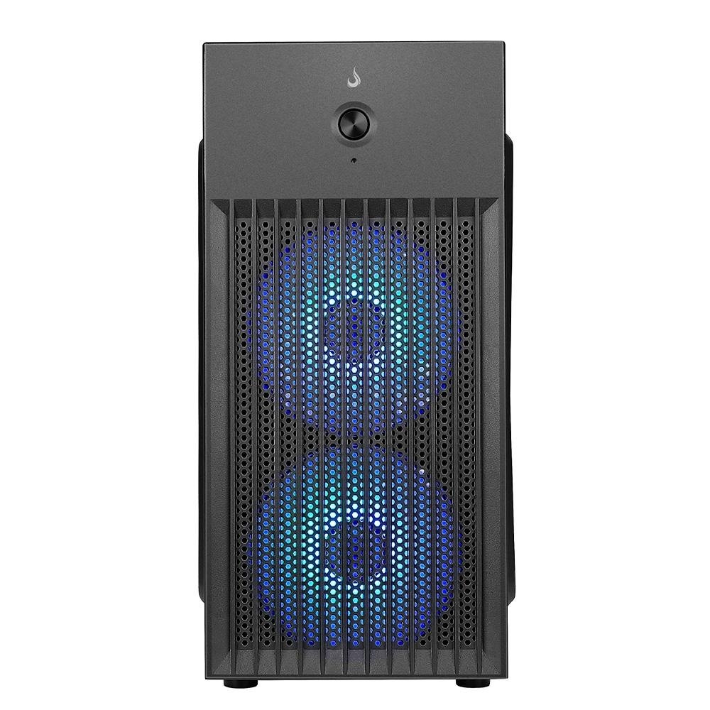 Gabinete Office Rise Mode X1 Black, Mini Tower, M-ATX, Sem FANs, Preto - RM-GA-OFX1-FB