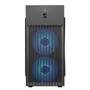 Gabinete Office Rise Mode X1 Black, Mini Tower, M-ATX, Sem FANs, Preto - RM-GA-OFX1-FB