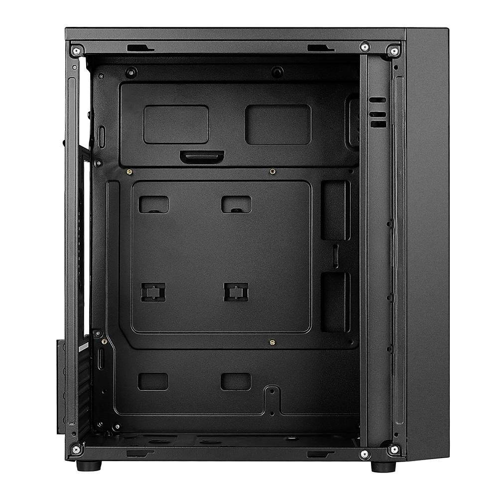 Gabinete Office Rise Mode X1 Black, Mini Tower, M-ATX, Sem FANs, Preto - RM-GA-OFX1-FB