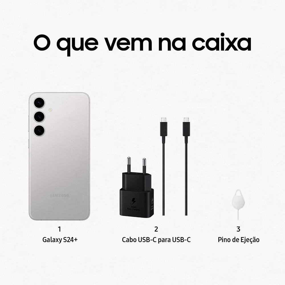 Samsung Galaxy S24 ホワイト 512GB SIMフリー Celular Samsung Galaxy S24, 512gb, 8gb Ram, Tela 6.2 , Ai Cor Cinza