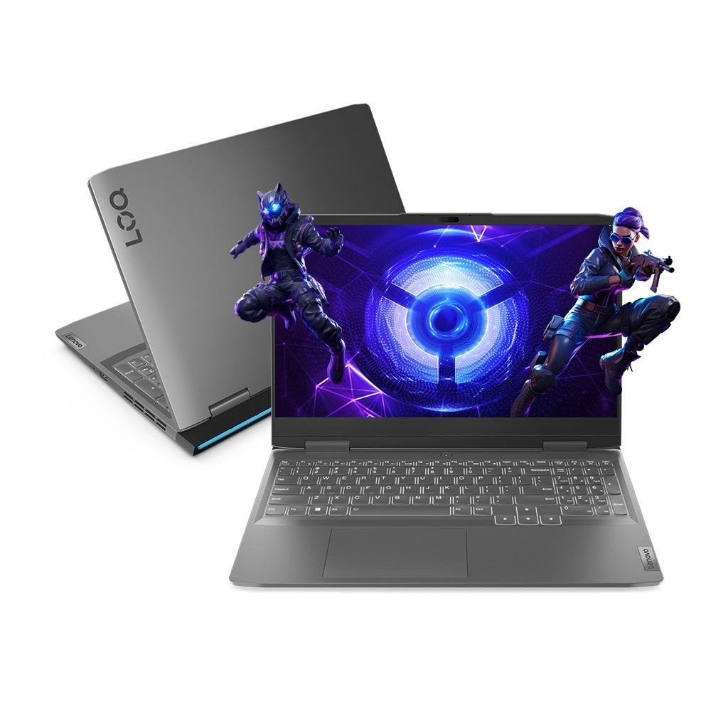 Notebook Lenovo LOQ Intel Core i5-12450H, 16GB RAM, GeForce RTX 2050 4GB, SSD 512GB, 15.6" FHD, Windows 11 Home, Cinza - 83EU0001BR Notebook Lenovo LOQ Intel Core i5-12450H, 16GB RAM, GeForce RTX 2050 4GB, SSD 512GB, 15.6" FHD, Windows 11 Home, Cinza - 83EU0001BR
