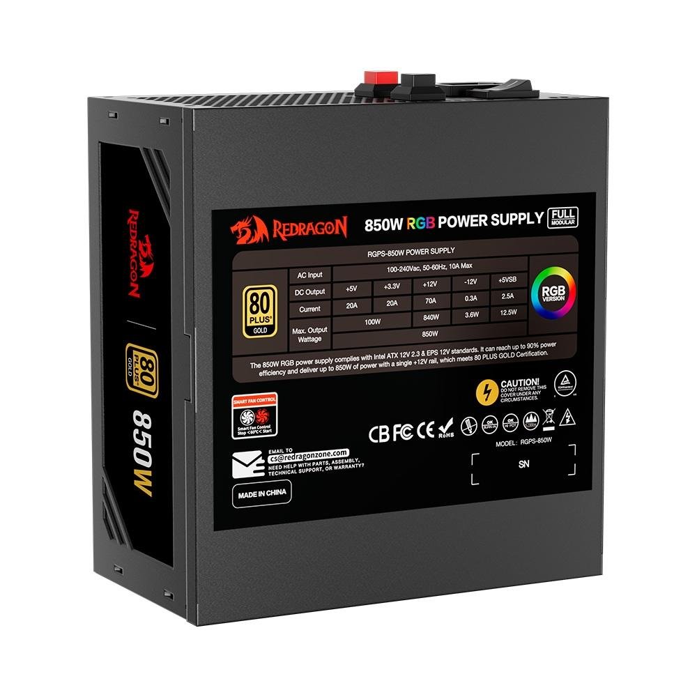 Fonte Redragon 850W | KaBuM!