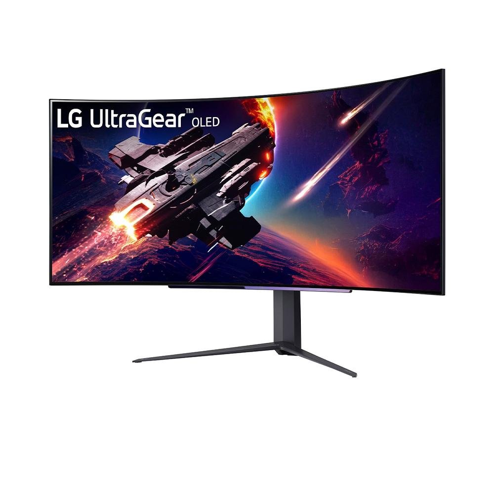 Monitor Curvo Gamer LG UltraGear 45", 240Hz, WQHD, 0.03ms, DisplayPort e HDMI, AMD, FreeSync Premium, NVIDIA G-SYNC, HDR10 - 45GR95QE-B Monitor Curvo Gamer LG UltraGear 45", 240Hz, WQHD, 0.03ms, DisplayPort e HDMI, AMD, FreeSync Premium, NVIDIA G-SYNC, HDR10 - 45GR95QE-B