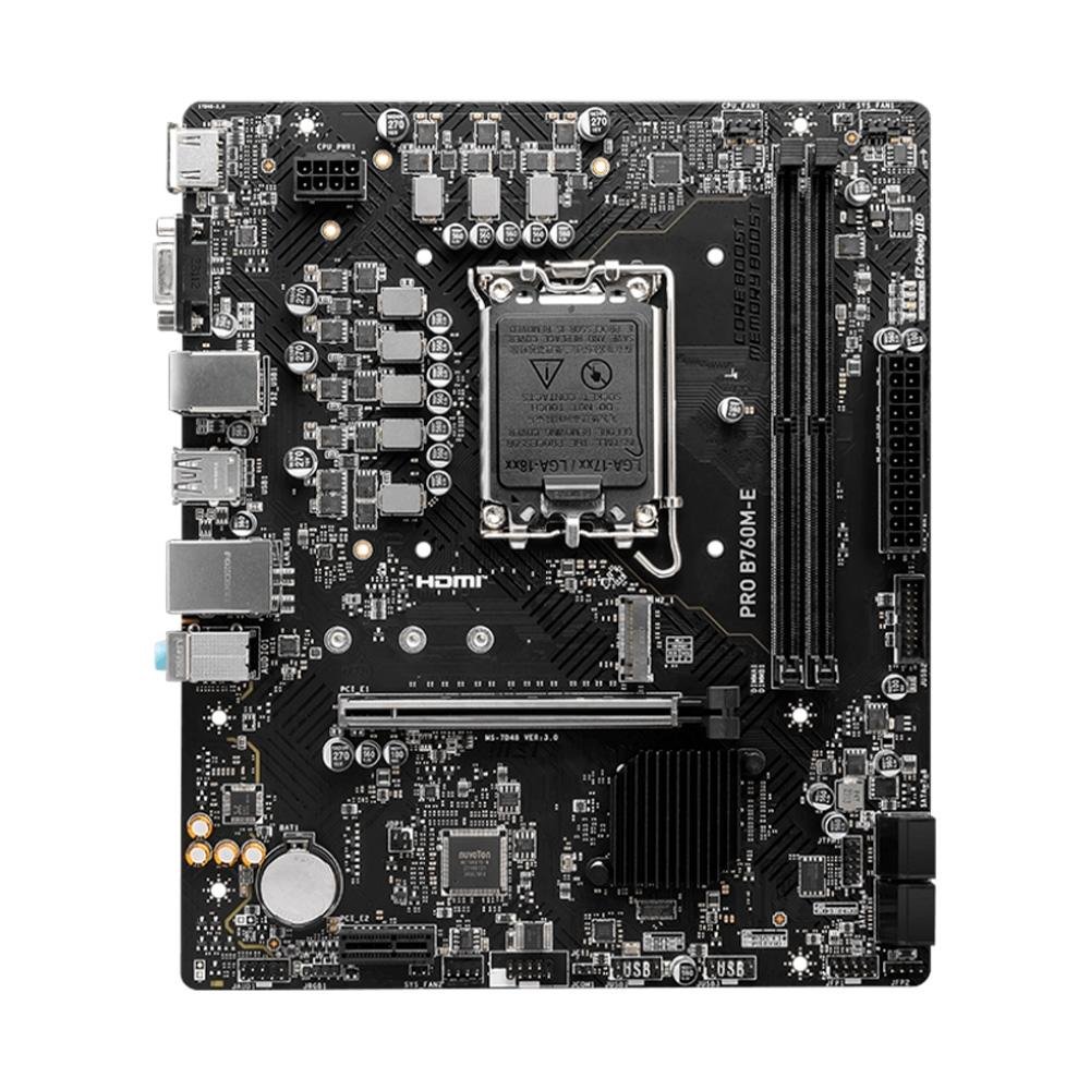 【新品】MSI PRO B760M-E DDR4 マザーボード Placa Mãe MSI Pro B760M-E | KaBuM!