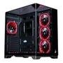 Gabinete Gamer Rise Mode Galaxy Full Glass, Mid Tower, ATX, Lateral e Frente em Vidro Temperado, Sem FANs, Preto - RM-CA-FG-B