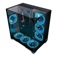 Gabinete Gamer Rise Mode Galaxy Full Glass, Mid Tower, ATX, Lateral e Frente em Vidro Temperado, Preto - RM-CA-FG-B