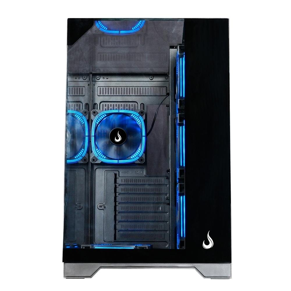 Gabinete Gamer Rise Mode Galaxy Full Glass, Mid Tower, ATX, Lateral e Frente em Vidro Temperado, Sem FANs, Preto - RM-CA-FG-B Gabinete Gamer Rise Mode Galaxy Full Glass, Mid Tower, ATX, Lateral e Frente em Vidro Temperado, Sem FANs, Preto - RM-CA-FG-B
