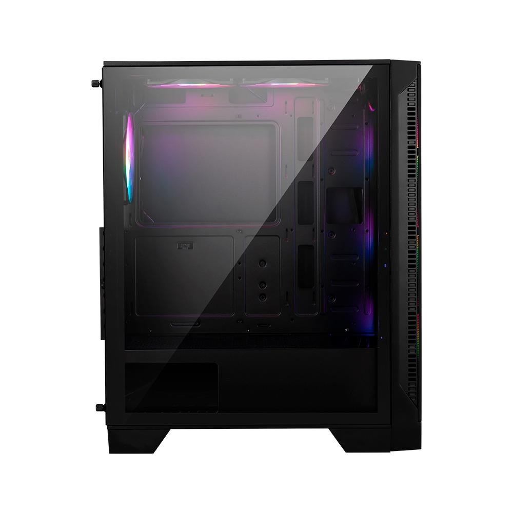 Gabinete Gamer MSI MAG Forge 120A Airflow, Mid Tower, Lateral em Vidro, 6x FANs RGB, ATX, Preto - 306-7G23A21-809 Gabinete Gamer MSI MAG Forge 120A Airflow, Mid Tower, Lateral em Vidro, 6x FANs RGB, ATX, Preto - 306-7G23A21-809