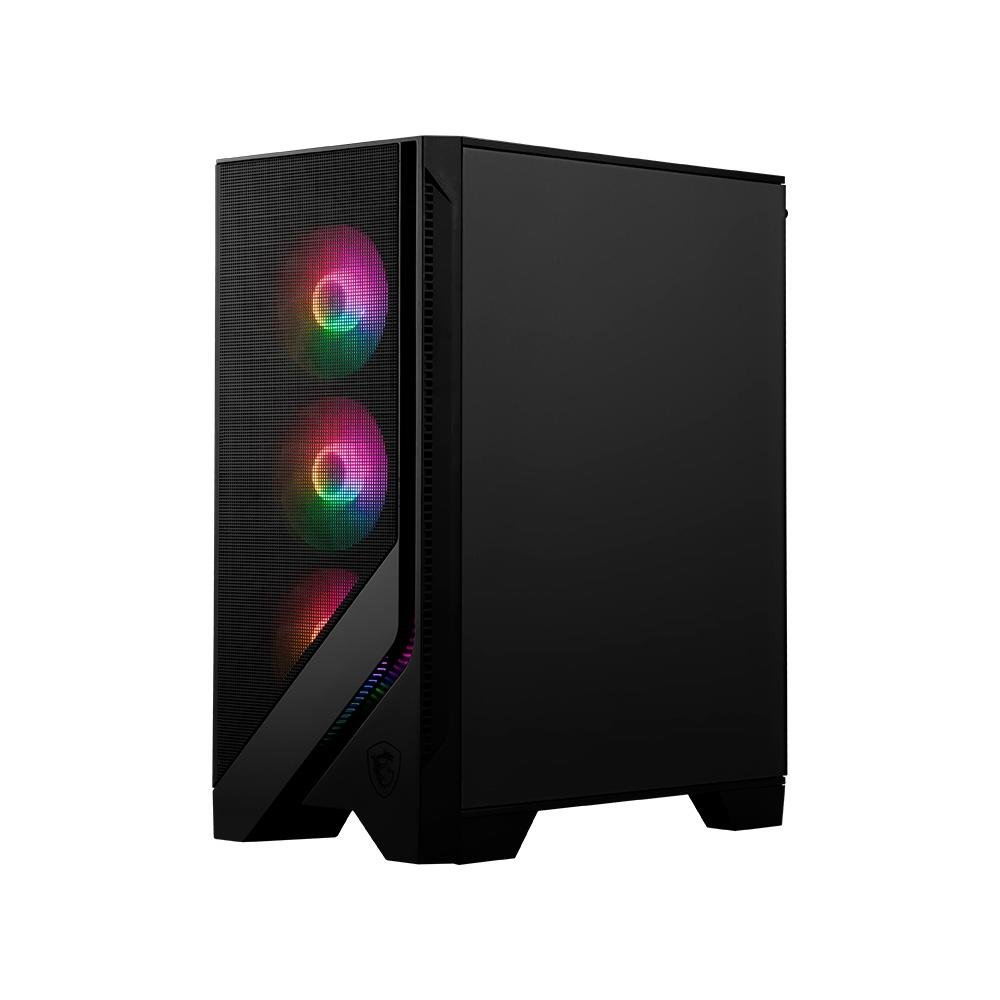 Gabinete Gamer MSI MAG Forge 120A Airflow, Mid Tower, Lateral em Vidro, 6x FANs RGB, ATX, Preto - 306-7G23A21-809 Gabinete Gamer MSI MAG Forge 120A Airflow, Mid Tower, Lateral em Vidro, 6x FANs RGB, ATX, Preto - 306-7G23A21-809