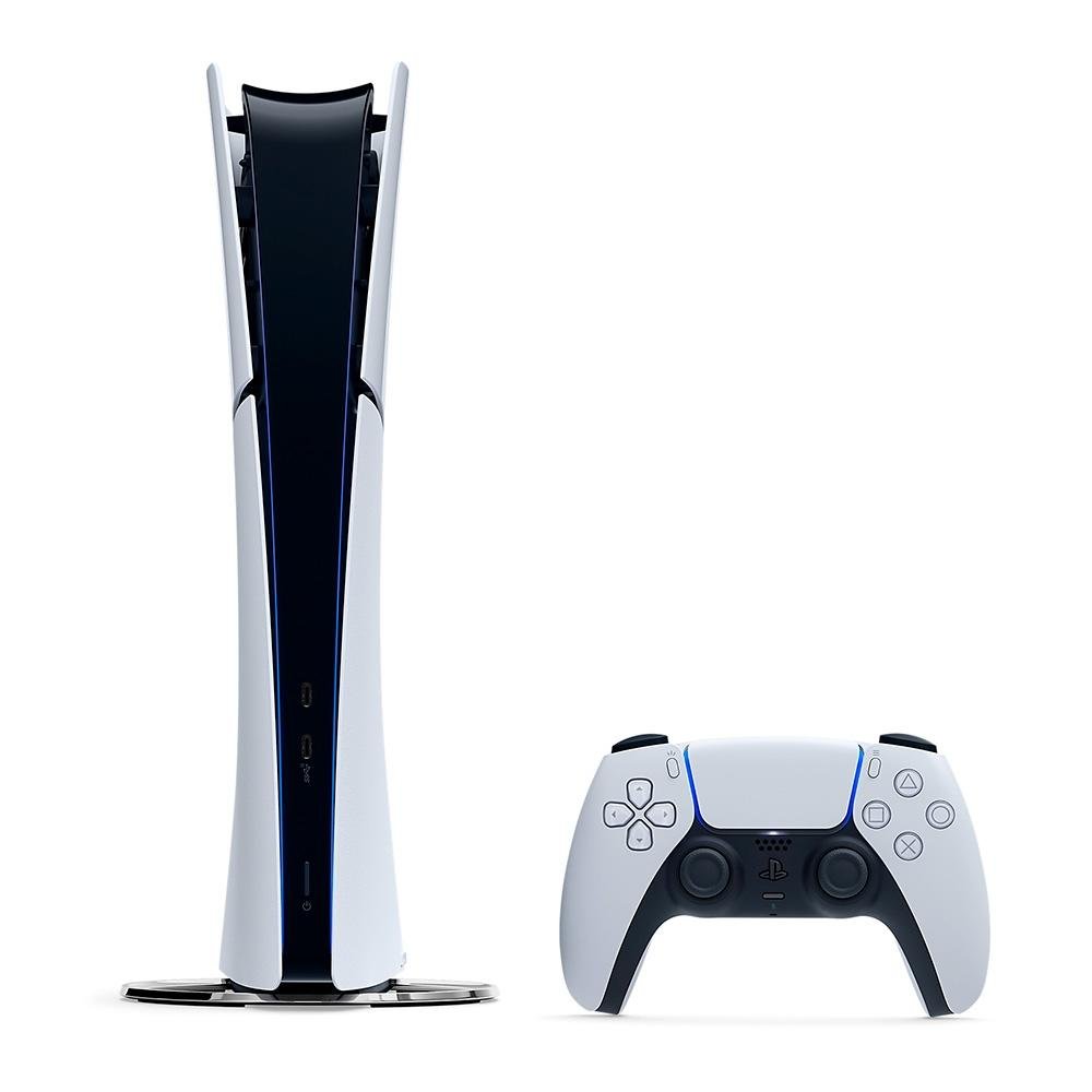 Console PlayStation 5 Slim Sony, SSD 1TB, Edição Digital, Com Controle Sem Fio DualSense, Branco + 2 Jogos Digitais - 1000038914