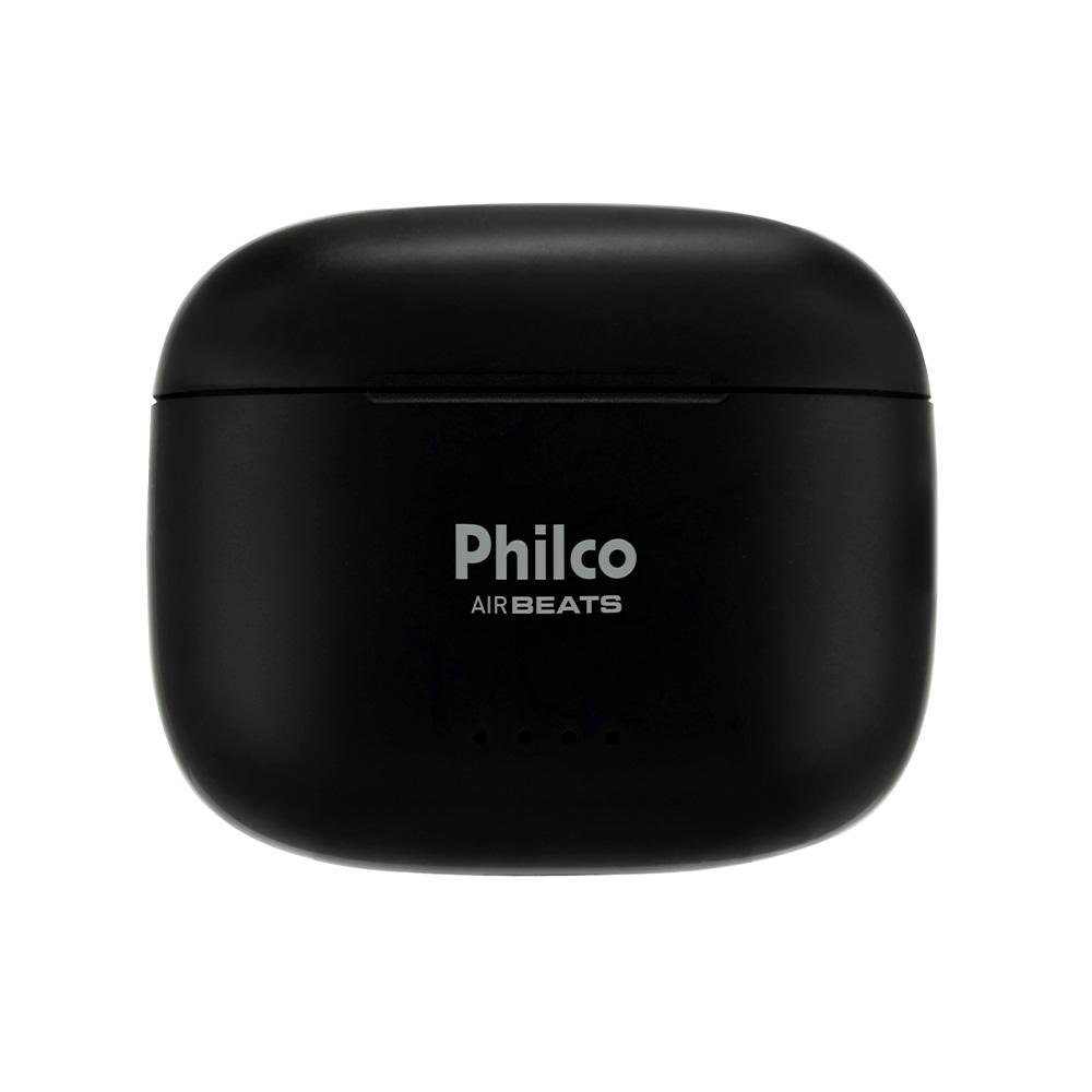 Fone de Ouvido Philco PFI200P Air Beats, Até 28hr de Bateria, Bluetooth 5.3, IPX4, Preto - PFI200P