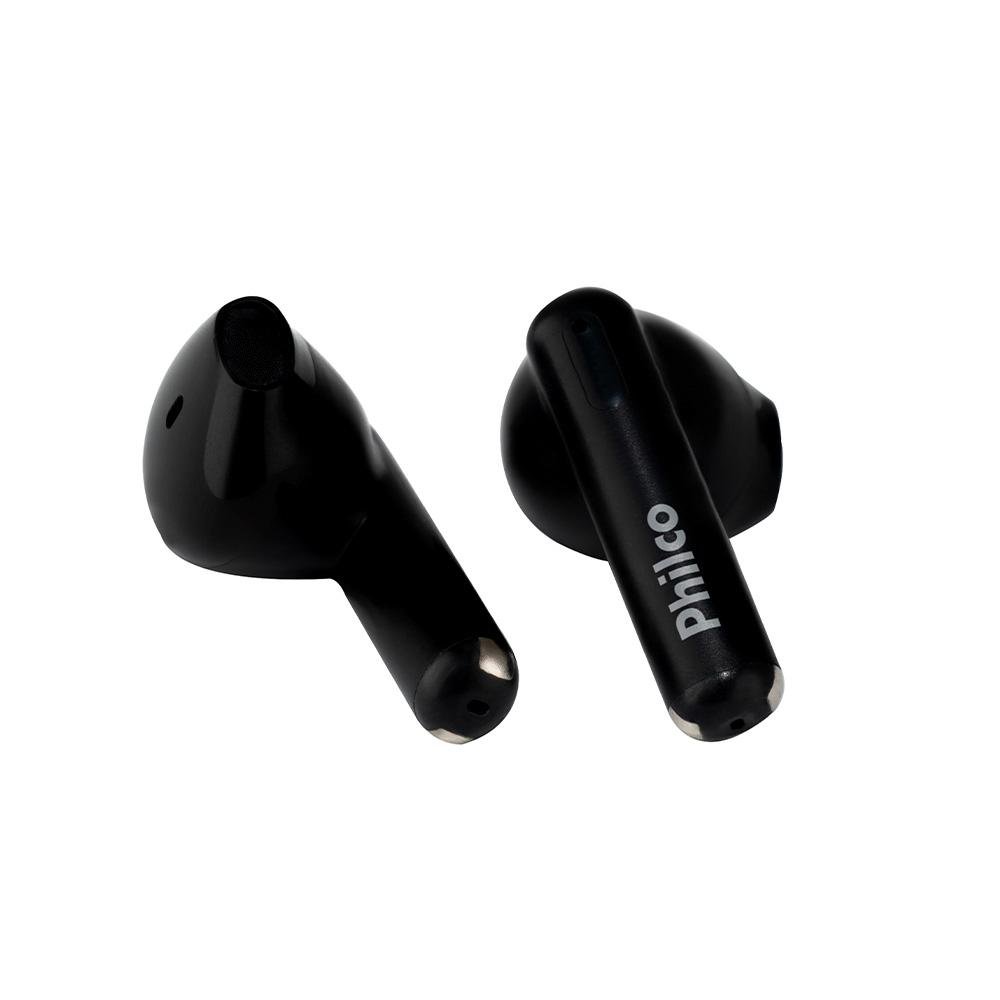 Fone de Ouvido Philco PFI200P Air Beats, Até 28hr de Bateria, Bluetooth 5.3, IPX4, Preto - PFI200P