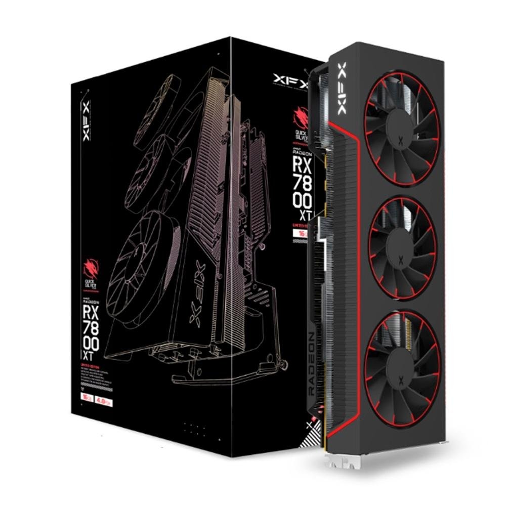 Placa de Vídeo RX 7800 XT Magnetic Air | KaBuM!