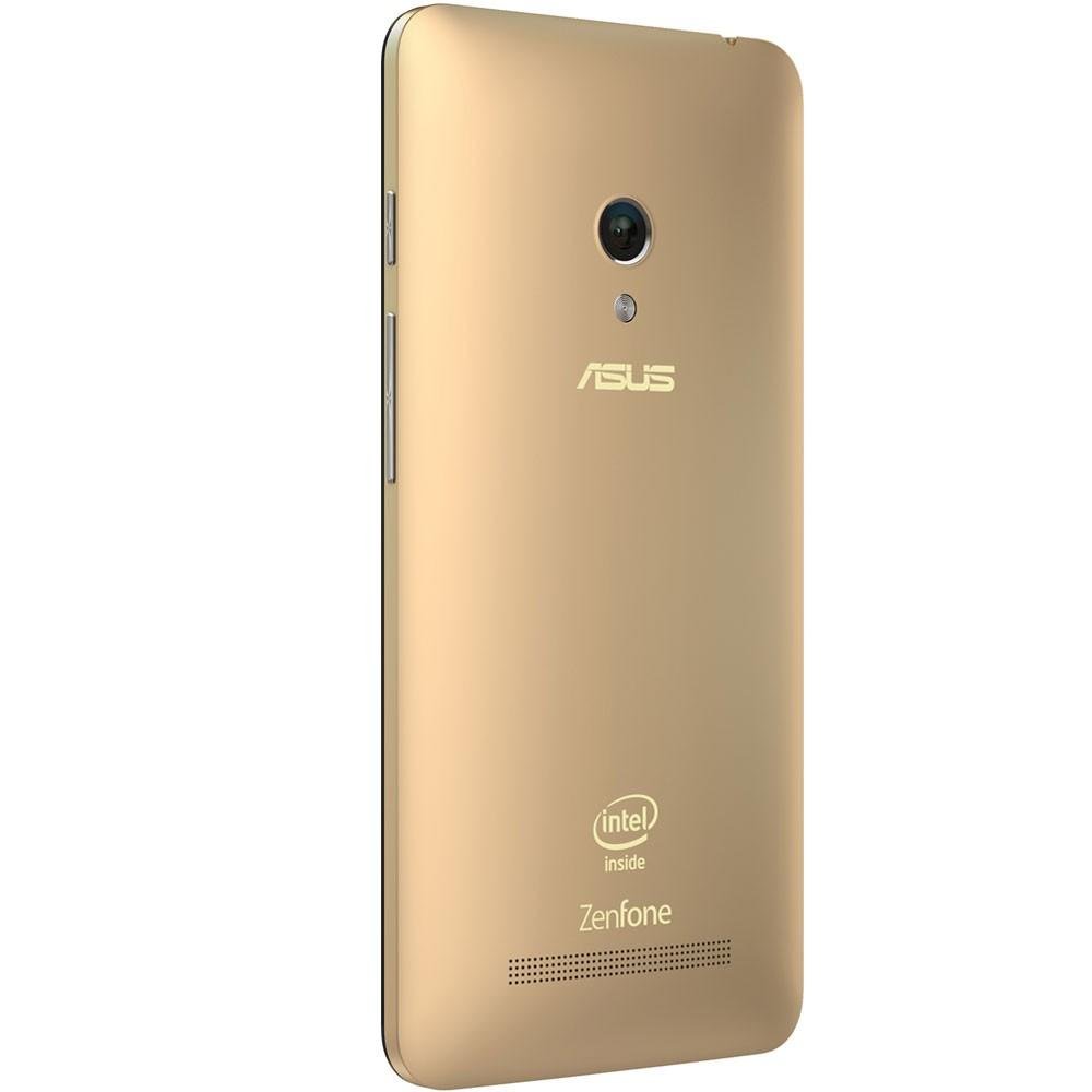 Smartphone Asus ZenFone 5 A501-1G457 c/ Intel Cover Trail Plus 1.6GHz, Android 4.3, Tela HD 5´, 16GB, Câmera 8MP, 3G, Dual Chip, Desbloqueado - Dourado