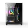 Gabinete Gamer Husky Dome 210, Mini Tower, M-ATX, Lateral e Frontal em Vidro, Sem FANs, Preto - HGN210PT